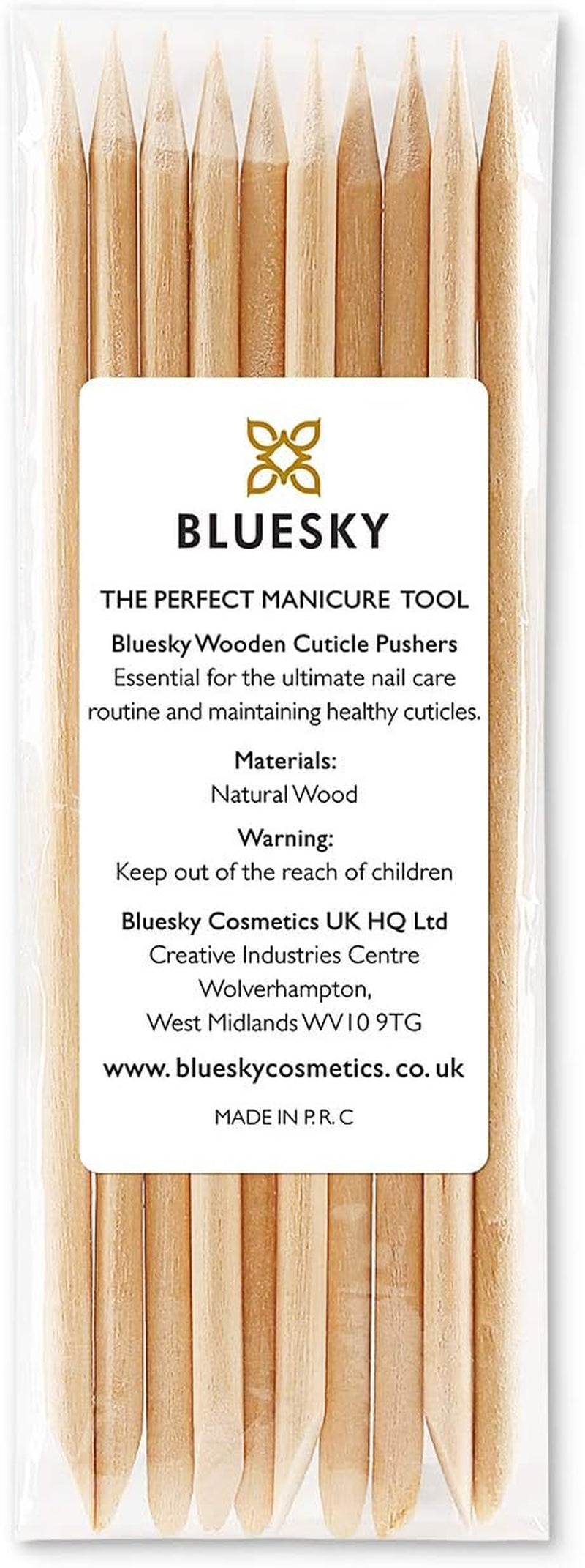 Wooden Cuticle Pushers, Orange Wood Sticks, Double End Wooden Cuticle Pusher, Nail Art, Manicure Pedicure Tools, 11.5Cm/4.5 Inches (10 Pieces)