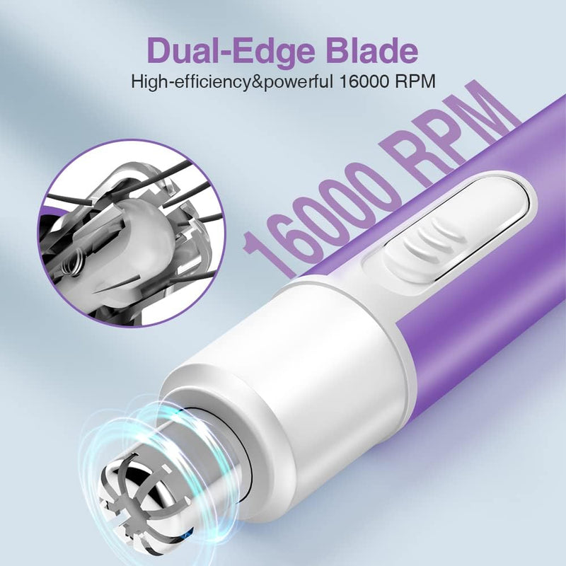 Nose Hair Trimmer for Men and Women,Portable Electric Nose Ear Hair Trimmer,Personal Groomer Hair Removal,Mini Size,Battery Powered,Silver AG-0656