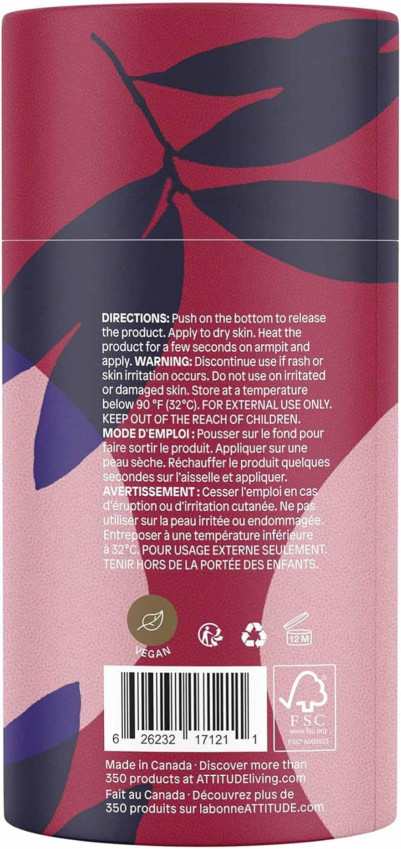 Natural Deodorant, Aluminum-Free, Odor Control & Long Lasting, Nourishing Ingredients, Castor and Jojoba Oils, Baking Soda-Free, EWG Verified, for Men and Women, Sea Salt, 85 G
