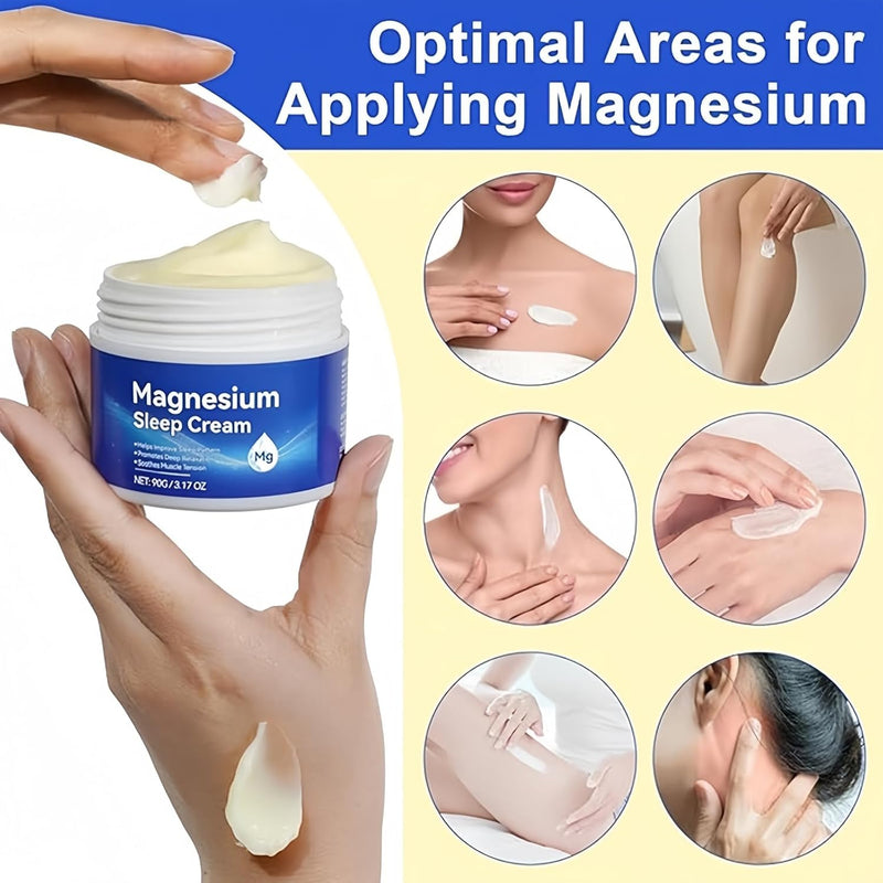 Magnesium Sleep Cream,Magnesium Cream,Topical Magnesium Relief Cream,Magnesium Soothing Sleep Cream,Magnesium Oil Spray,Magnesium Oil,Magnesium Spray for Feet,Magnesium for Sleep,Magnesium Sleep
