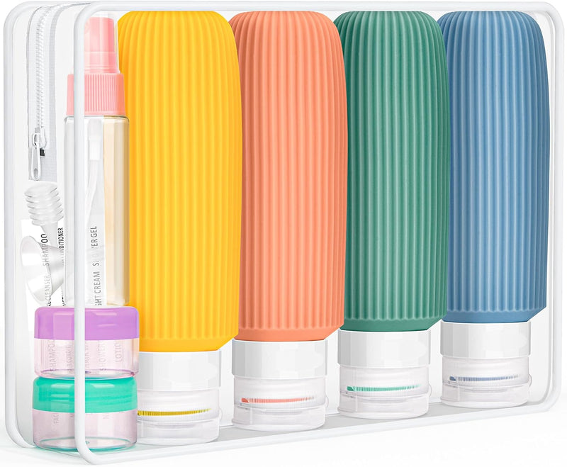 Travel Bottles - Large, BPA Free, Leak Proof, 177Ml, Silicone, for Travel & Gym