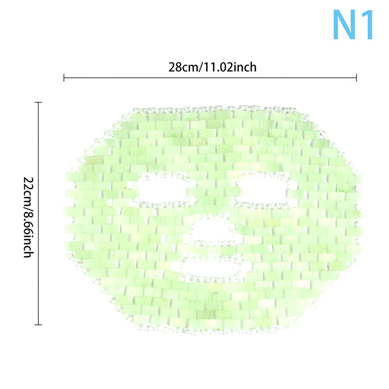 Natural Jade Eye Mask Massager Cooling Jade Eye Mask Eye for Eye Relax Sleep Massager Mask Tools Mask Care Stone Face Sleep