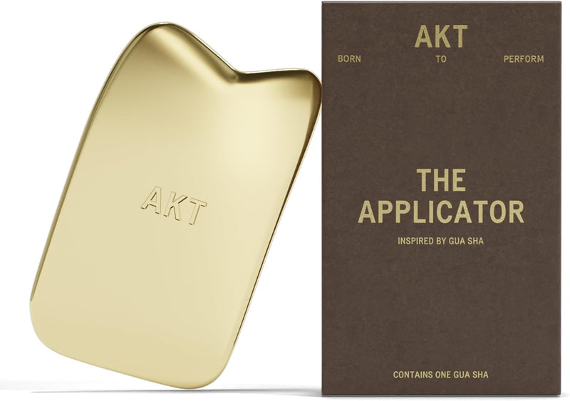 , the APPLICATOR. Inspired by GUA SHA for Improved Micro-Circulation. 100% PLASTIC FREE — Made from Premium Quality Brass. Use to Apply Your  NATURAL DEODORANT BALM