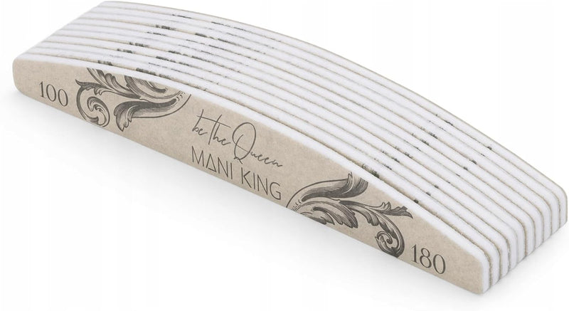 ROYAL - Half Moon Nail File for Professional Use (10 Pieces)