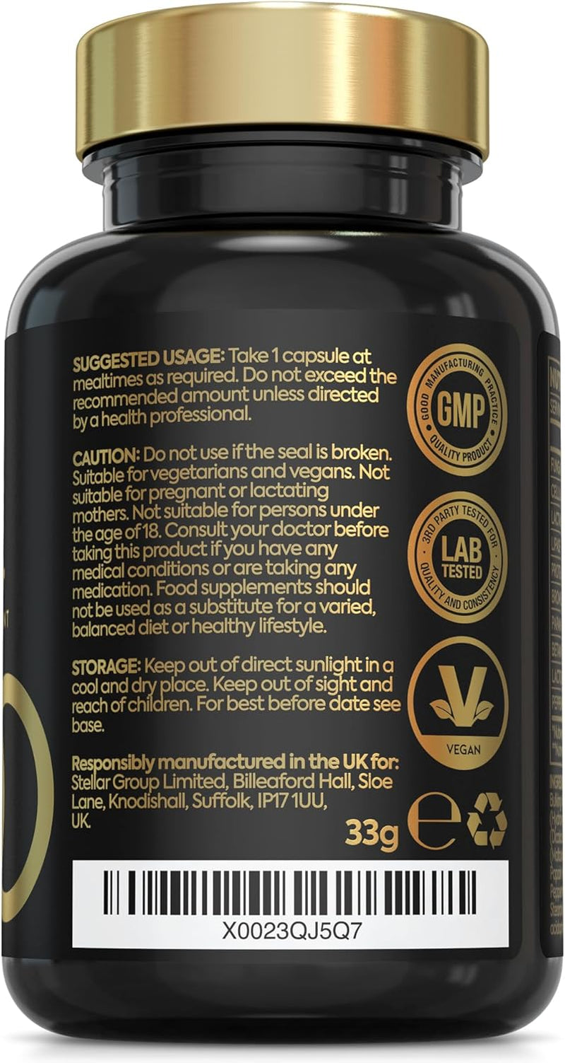 10-In-1 Digestive Enzyme Supplements | Made in the UK | Probiotics & Peppermint Oil for Gut Health, Bloating Relief and Belly Reduction | One Vegan Capsule per Meal | 90 Capsules