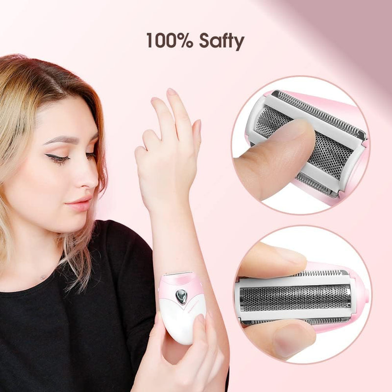2025 Upgrade Electric Shaver for Women, Razor Cordless for Silky & Smooth Skin, Wet/Dry, Best for Travel Gray
