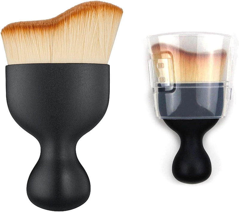Miracle Brush Tanner - Natural Streak-Free Fake Tan Applicator, Blending Blush Body Buffing Brush for Self Tanning Hands/Feet/Face