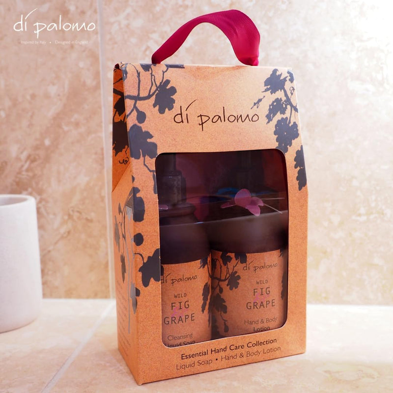 Vegan Wild Fig & Grape Handcare Essentials Collection. 240Ml Hand Soap & Hand & Body Loton. Luxury Hand Wash & Hand Cream. Pamper Gifts for Women. Vegan Hand & Body Moisturiser. Vegan Gifts.