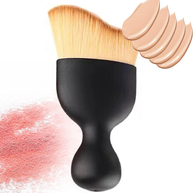 Miracle Brush Tanner - Natural Streak-Free Fake Tan Applicator, Blending Blush Body Buffing Brush for Self Tanning Hands/Feet/Face