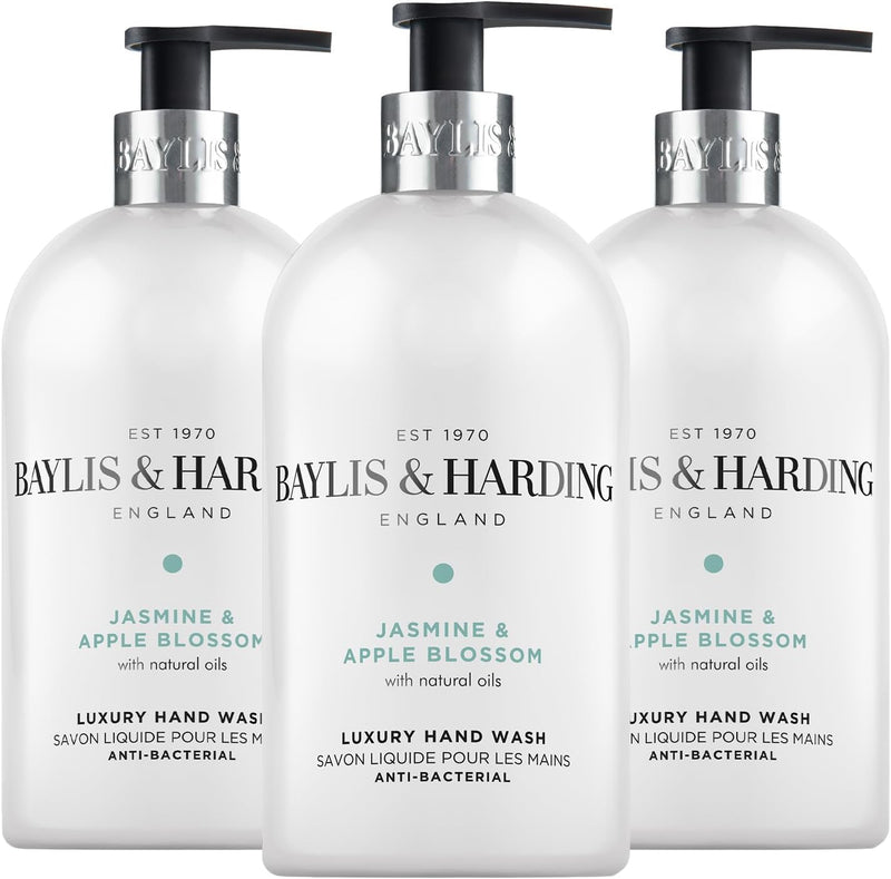 Jasmine & Apple Blossom Anti-Bacterial Hand Wash 5 Litre Refill (Pack of 2 - Total 10 Litres) - Vegan Friendly