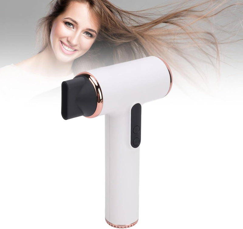 Hair Dryer, 3 Speeds 3 Temp USB Rechargeable Cordless Hair Dryer, Portable Small Blow Dryer with Digital Screen for Dorm Camping Travel Home, Travel Hair Dryer for Women Kids Men