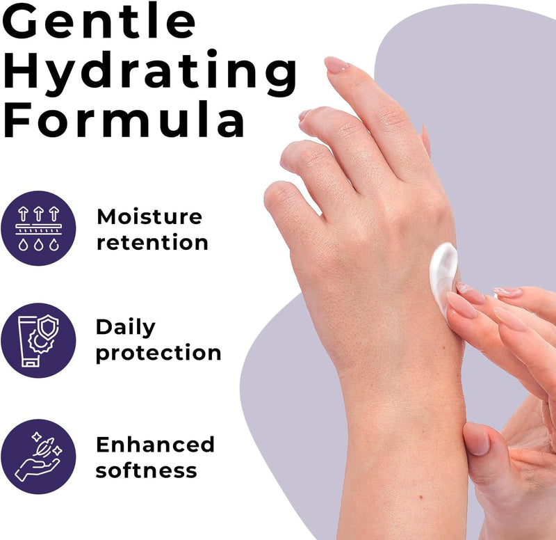 Prebiotic Oatmeal Cocoa Butter & Almond Oil Hand Cream for Very Dry Hands – Enriched with Shea Butter, Almond Oil & Lavender – Best Plant Based Hand & Nail Cream – Travel Size Moisturizer for Women