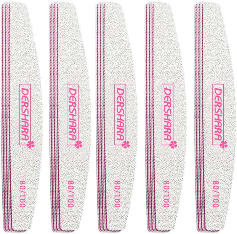 Professional Nail File Double Sided Grit 150/180 Buffer Emery Board Manicure Tools for Nail Grooming and Styling, Acrylic Gel Nail Buffer File Block Nail Polisher - 15 Pcs (150/180)