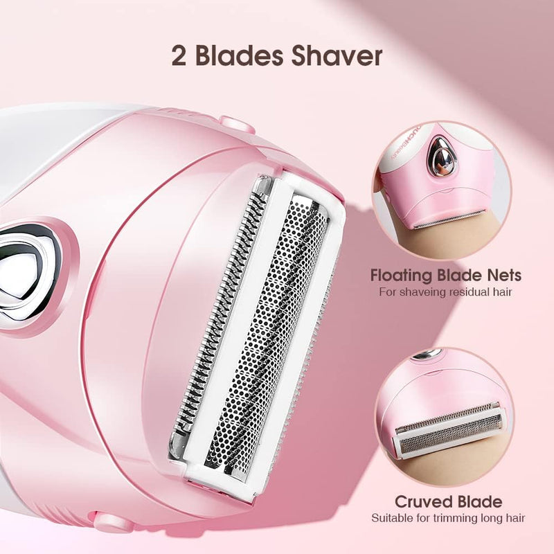 2025 Upgrade Electric Shaver for Women, Razor Cordless for Silky & Smooth Skin, Wet/Dry, Best for Travel Gray