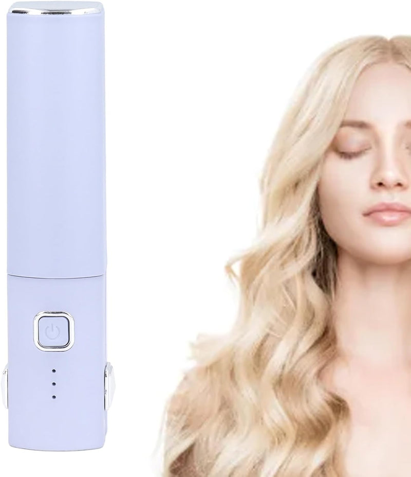 Portable Hair Straightener for Straight Curly Hair, Mini Hair Iron with Fast Heating Rechargeable Flat Iron Ideal Straighteners for Home and Travel Irons (Gray)