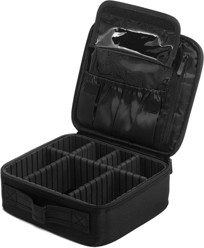 Makeup Bag for Women - Vanity Case Perfect for Travel with Make up Organiser Storage and Individual Compartments