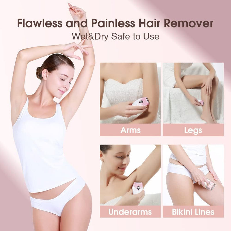 2025 Upgrade Electric Shaver for Women, Razor Cordless for Silky & Smooth Skin, Wet/Dry, Best for Travel Gray