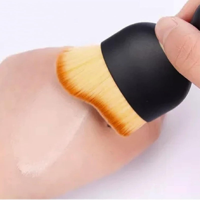 Miracle Brush Tanner - Natural Streak-Free Fake Tan Applicator, Blending Blush Body Buffing Brush for Self Tanning Hands/Feet/Face