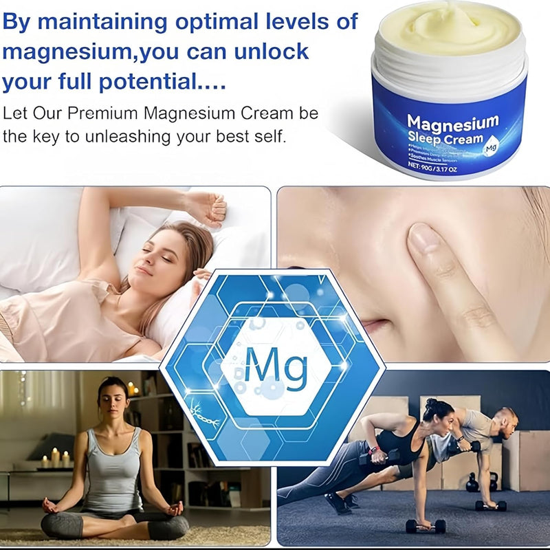 Magnesium Sleep Cream,Magnesium Cream,Topical Magnesium Relief Cream,Magnesium Soothing Sleep Cream,Magnesium Oil Spray,Magnesium Oil,Magnesium Spray for Feet,Magnesium for Sleep,Magnesium Sleep