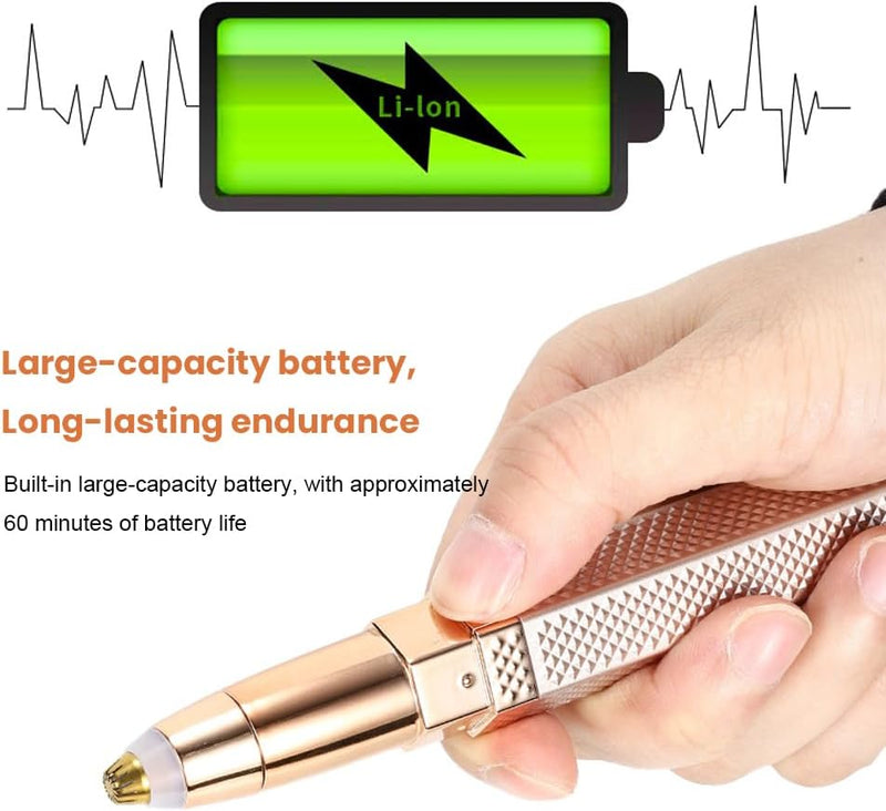Facial Hair Remover for Women, 4-In-1 Electric Hair Trimmer for Eyebrows, Nose, Lips, and Underarms - USB Rechargeable Face Shaver, Flawless Hair Removal & Eyebrow Shaping Tool