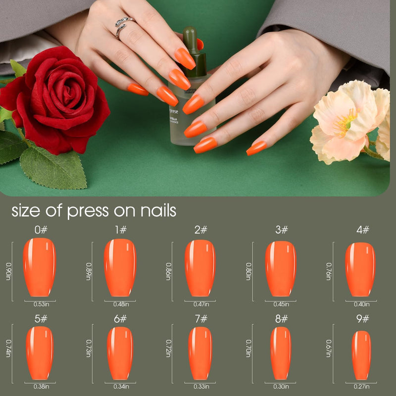 Press on Nails,  24 Colors/720 Pcs Medium Coffin Fake Nails with Glue, Emery Board, Tabs, Stickers & Tweezer for Women, Girls