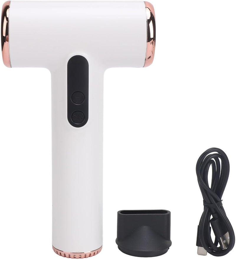 Hair Dryer, 3 Speeds 3 Temp USB Rechargeable Cordless Hair Dryer, Portable Small Blow Dryer with Digital Screen for Dorm Camping Travel Home, Travel Hair Dryer for Women Kids Men