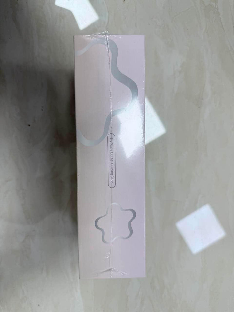 3 in 1 Hot Hair Curler and Straightener Brush, 40Mm, 4 Temperatures, USB Rechargeable (Blue)
