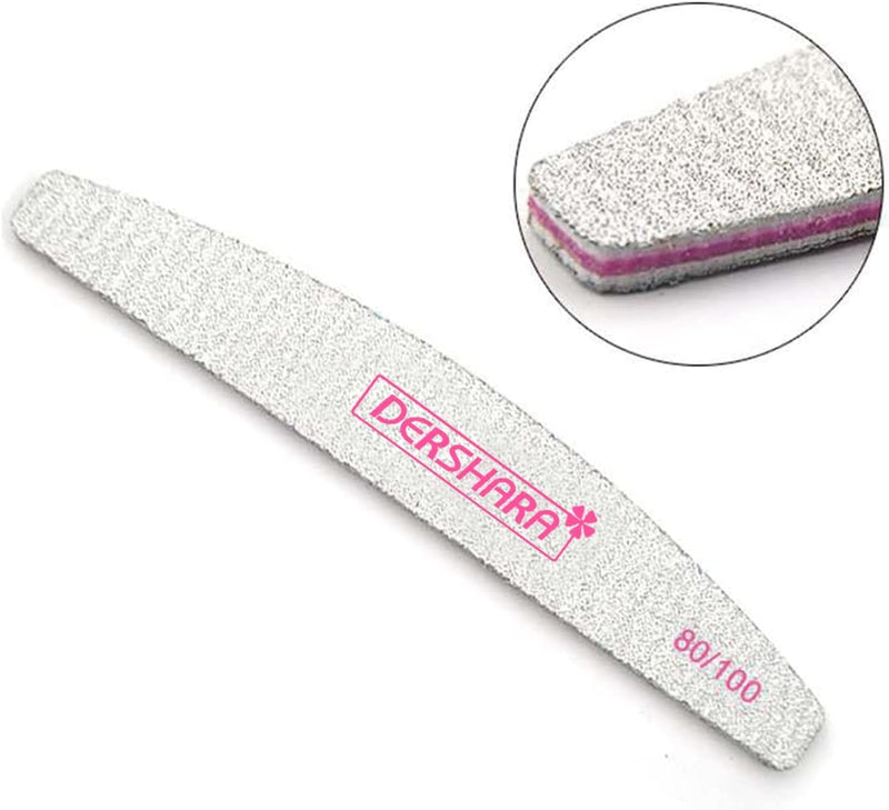 Professional Nail File Double Sided Grit 180/240 Buffer Emery Board Manicure Tools for Nail Grooming and Styling, Acrylic Gel Nail Buffer File Block Nail Polisher - 15 Pcs (180/240)
