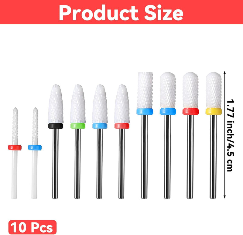 Wanmu Professional Ceramic Nail Drill Bits